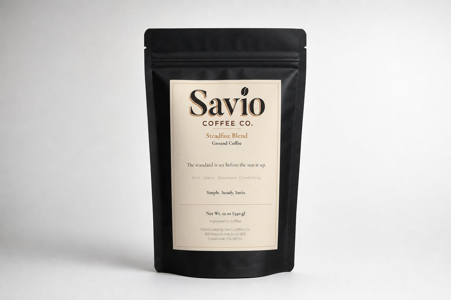 Savio Steadfast — Bold Roast Blend