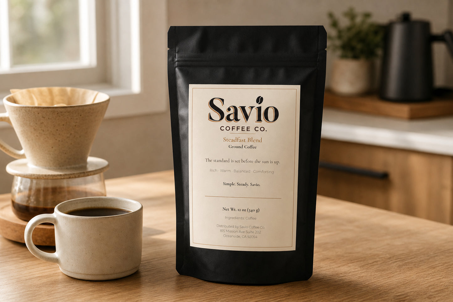 Savio Steadfast — Bold Roast Blend